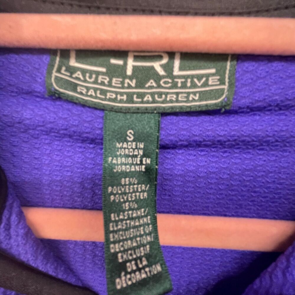 Lauren Ralph Lauren Shirt Womens Small Purple 1/4 Pullover Active Athletic Gym - Picture 8 of 12